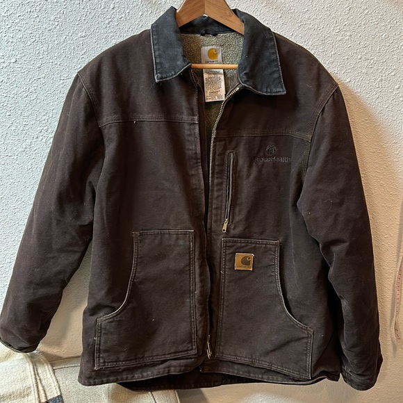 Vintage Carhartt Jacket C52 Dark Brown - Picture 1 of 13